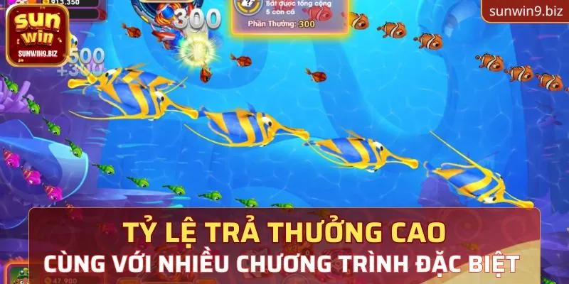 Tỷ lệ trả thưởng cao, cùng với nhiều chương trình đặc biệt